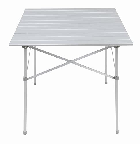 ALPS Mountaineering Silver Aluminum Roll-Top Camp Table - Fast Setup, Compact Storage