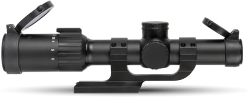 Monstrum Banshee 1-6x24 LPVO Rifle Scope with BDC B1 Reticle & Offset Mount - Black
