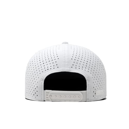 Men's Performance Snapback Hat - Hydrophobic Water-Resistant, Snow Camo X-Large
