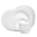 Corelle Vitrelle 38-Piece Dinnerware Set for 12 - Winter Frost White