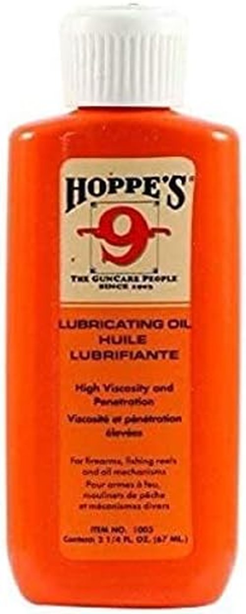 Hoppes 9 Gun Cleaning Kit - Precision Bore Cleaner & Lubricating Oil Refill | 40 Patches for .38, 9mm, .40, .44 & .45 Caliber