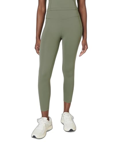 Sweaty Betty Women's All Day High Waist 7/8 Yoga Leggings - Umbra Green Small
