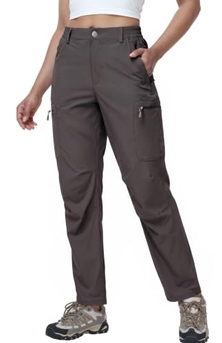 Haimont Women's Lightweight Hiking Cargo Pants with Zip Pockets - Medium / 27" Inseam, Graphite Grey