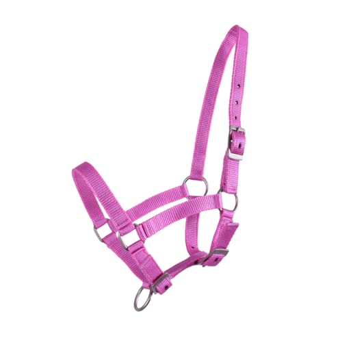 Pony Pink Nylon Foal Halter Adjustable Horse Tack - Grow With Your Horse