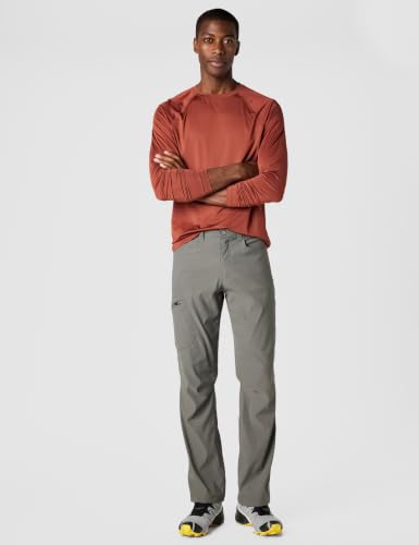 Eddie Bauer Men's Rainier Pants - 34W x 32L Dark Smoke Waterproof Hiking Pants