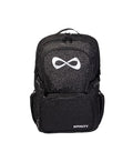 Nfinity Sparkle Cheer Backpack Black & White Logo Lightweight Sports Bag