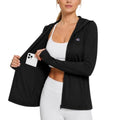 Medium Black Sun Hoodie Women's SPF 50+ UV Rash Guard Sun Shirt