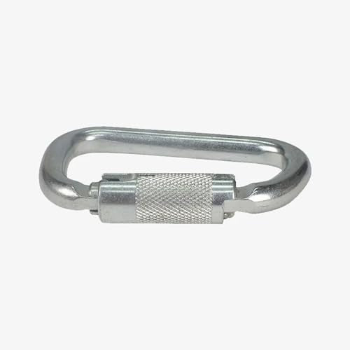 Heavy Duty Auto Locking Carabiner Steel Climbing Carabiners 45KN Gold 1Pack