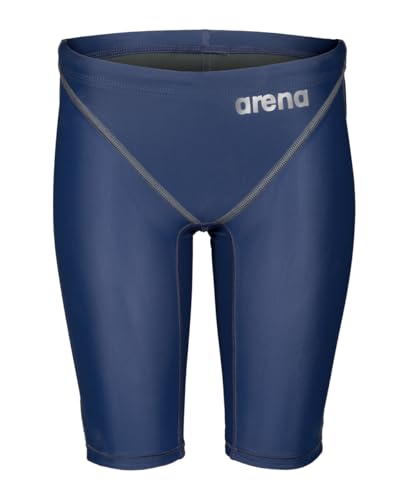 Arena Boys' Navy Racing Jammer Junior Tech Suit - Knee Length, Sizes 26
