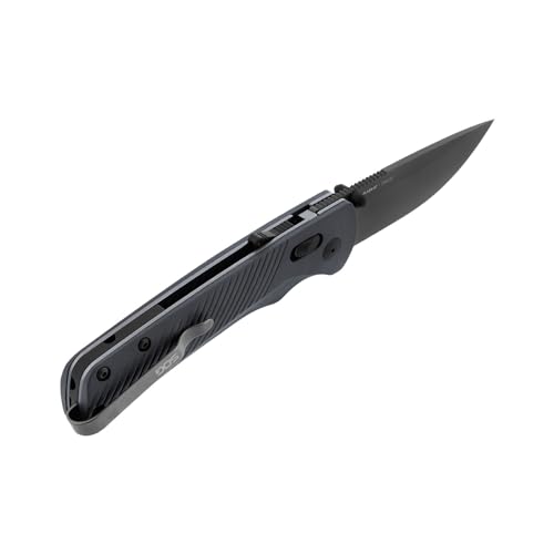 SOG Flash AT Daily Carry Folding Knife Urban Grey, D2 Steel, Ambidextrous Lock