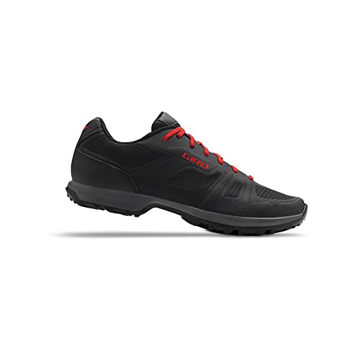 Mountain Bike Cycling Shoes Men’s Clipless Trail Shoes Black Red US 10.5