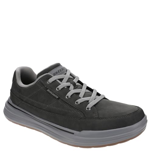 Skechers Men's Sterling Cedrick Skate Shoes 8X-Wide Charcoal - Relaxed Fit & Air-Cooled Foam