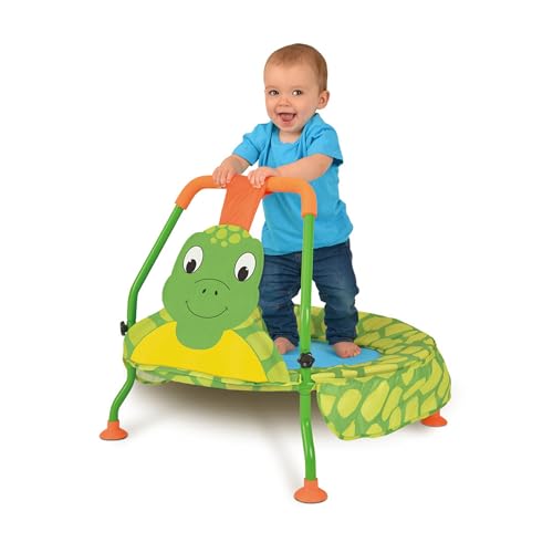 Nursery Trampoline for Kids - Turtle Design, Toddler Bouncer, Safe Indoor Outdoors