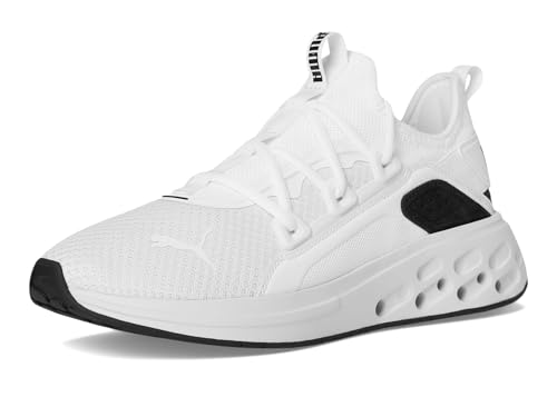 Puma Mens Softride Frequence Shoes - White & Feather Gray, Size 8