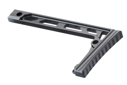 ZION ARMS SS8R Airsoft Fixed Stock - Black Polymer CQB Rifle Stock