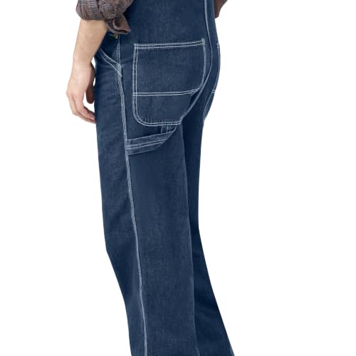 Liberty Men's Denim Bib Overalls 50W x 30L Stonewashed Workwear