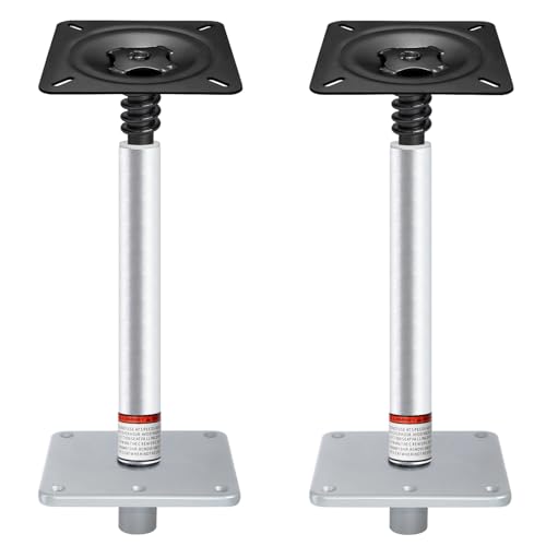 CLLOMAGY 13 Inch Boat Seat Pedestal Base Mount Kit 2 Pack for Marine & Fishing Boats