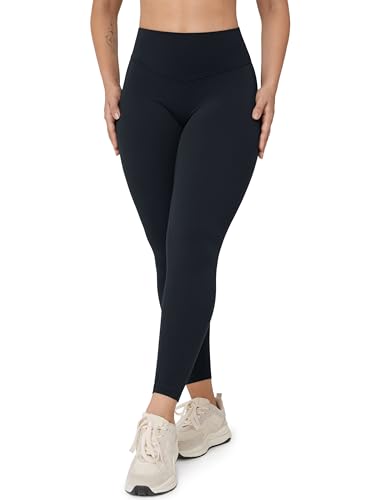 UNISSU Hugcurve No Front Seam Leggings - Medium Black 25"