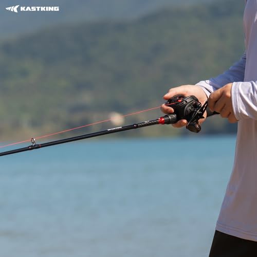 Fishing Rod and Reel Combo - KastKing Brutus Twin-Tip, 6'6" M, Right-Hand Reel
