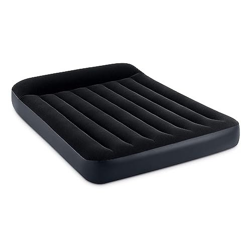 Intex Dura-Beam Full Size Pillow Rest Air Mattress with Electric Pump - 10 Inch Bed Height