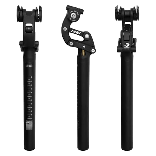 Suspension Seatpost 4-Links Structure with Micro Adjustment for Road Gravel MTB & E-Bikes 28.6mm - Soulvion