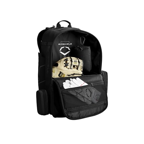 EvoShield Takeover Backpack Black for Sports Equipment Storage