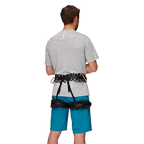 Climbing Harness with Adjustable Slide-Bloc Buckles - Medium to X-Large, Black