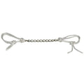 HILASON Slobber Bar Curb Strap with Chain White
