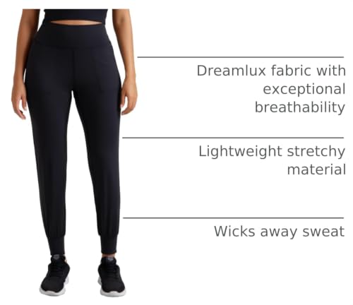Colorfulkoala Women's Dreamlux High Waisted Jogger Pants Black Medium Variation