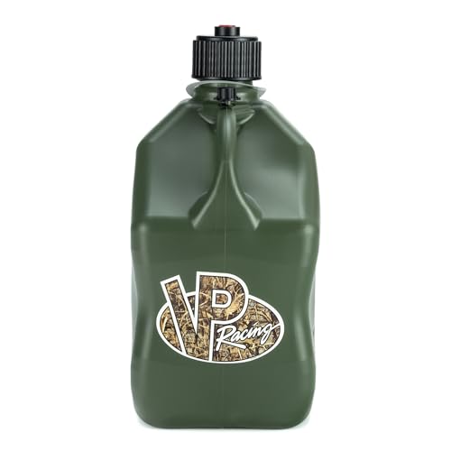 VP Racing 3846-CA 5.5 Gallon Square Utility Jug with Camo Design & 14" Hose (2 Pack)