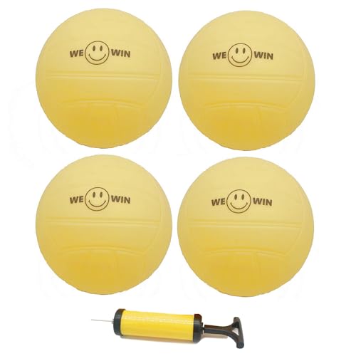 Oversize Water Polo Replacement Balls 6-Inch XL Pack with Pump - Yellow