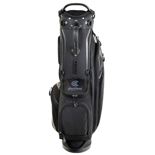Cleveland Golf Lightweight Stand Bag Black/Black 14-Way Organizer & Cooler Pocket