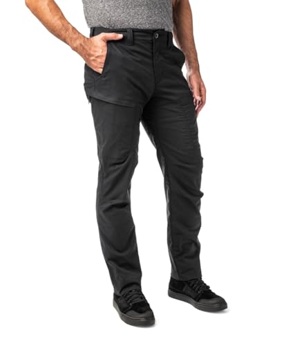 5.11 Tactical Mens Ridge Cargo Pants - Durable Workwear, Straight Fit, 34W x 32L, Black
