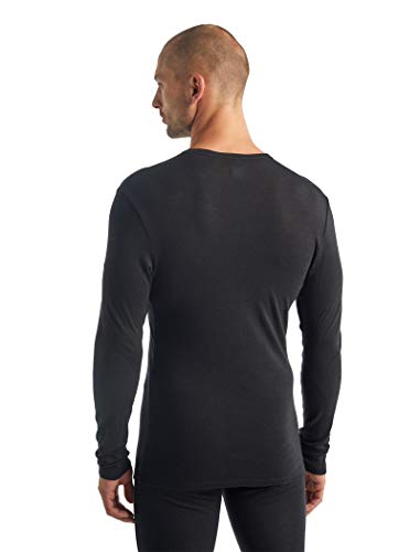 Icebreaker Men's 175 Merino Long Sleeve Crew Shirt X-Large Black