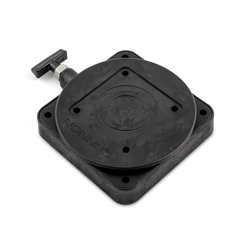 Cannon Low-Profile Swivel Downrigger Mounting Base - Black Composite