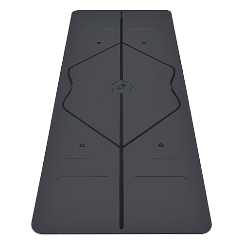 Liforme Classic Yoga Mat Gray with Alignment & Ultimate Grip - 72.8"