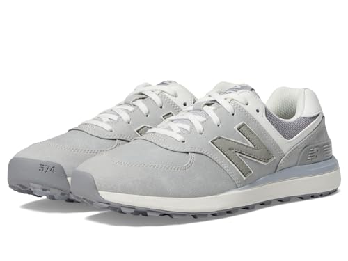 New Balance Women's 574 Greens v2 Golf Shoes Light Grey/8.5 - Comfortable Durable Footwear