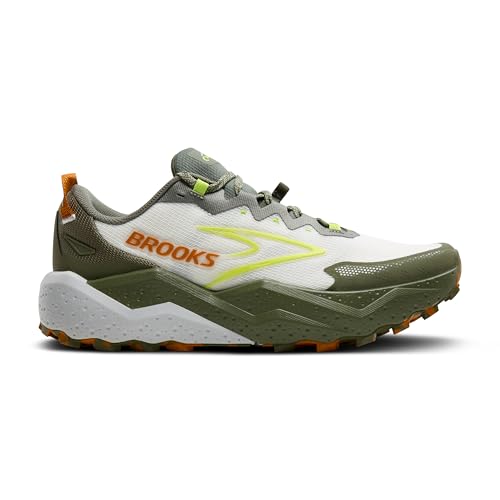 Brooks Men’s Caldera 8 Ultra Trail Running Shoe - Dusty Olive/Lime/Oyster 11