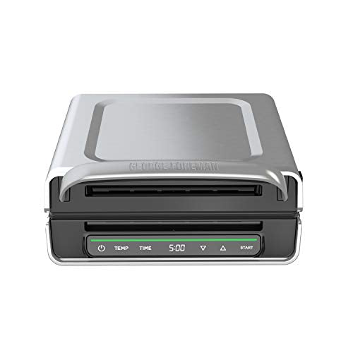 Smokeless Indoor Contact Grill - Digital Smart Control, Family Size, Stainless Steel