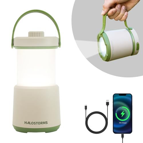 Modern Rechargeable Camping Lantern with 5 Modes, 230 Hours Runtime