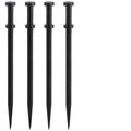 Double Head Steel Stakes 3/4 x 36 Inch Heavy Duty Ground Anchors - Pack of 4
