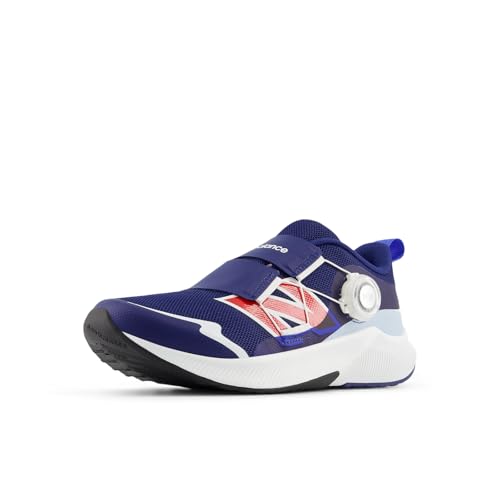 Kids Running Shoes - New Balance Unisex-Child DynaSoft Reveal V4 BOA Blue Oyster/Blue Bird, Big Kid Size 5