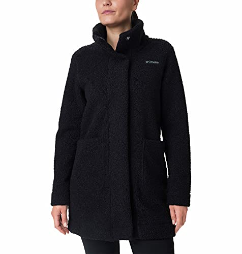 Columbia X-Small Black Panorama Sherpa Long Jacket - Cozy Winter Coat