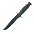 KA-BAR Short Tanto Fixed Blade Knife with Serrated Edge & Sheath