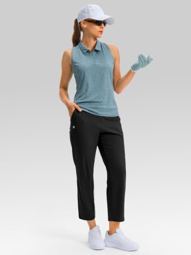 Women's Golf Pants 24.5 Inseam Black with 4 Pockets - Large