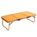 Portable Camping Table Ultralight Foldable 35x16 in with Bamboo Pattern, Outdoor Picnic & Hiking