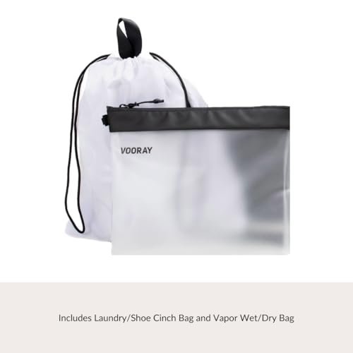 Vooray Alana Duffle Bag with Padded Laptop Sleeve - Heather Grey 25L