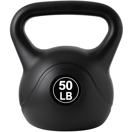 50LB Soft Kettlebell for Safe Home Workouts - Non-Slip Grip & Floor Friendly