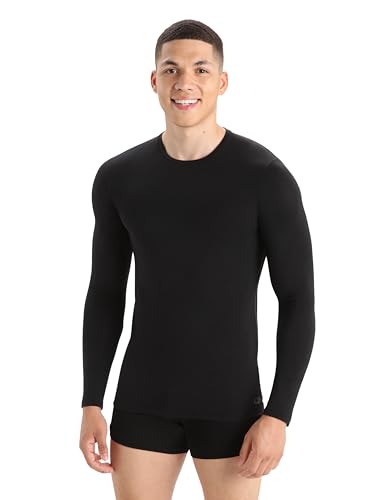 Icebreaker Merino 150 Anatomica Long Sleeve Crewe - Large Black