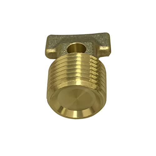 Boat Garboard Drain Plug - 1/2" NPT Solid Brass Hull Drain